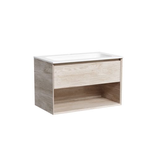 Тумба под раковину Sancos Marmi 1.0 MR1.080EG 80х40 подвесная цвет коричневый